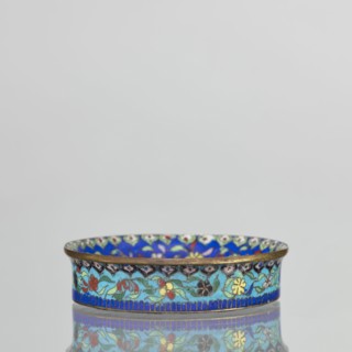 Bowl, gift, Chinese art, Chinese, Qing 1644–1911, decorative vessel, cloisonné enamel, flowers,