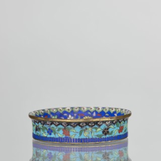 Bowl, Chinese, Qing dynasty 1644–1911, cloisonné enamel decorative vessel depicting flowers and