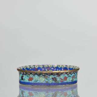 Bowl, maker, 19th century, China; Qing dynasty. Cloisonné enamel decorative vessel, height 2.3 cm,