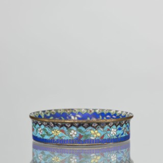 Bowl, 19th century, China. Cloisonné enamel decorative vessel, height 2.3 cm, diameter 9.4 cm. The