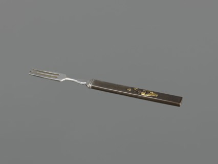Fork with knife handle kozuka, Japanese, Edo period 1603–1868, 18th century, katana