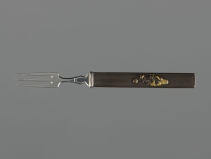Fork with knife handle kozuka, Japanese, Edo period 1603–1868, 18th century; katana kozuka
