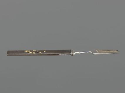 Fork with knife handle kozuka, Japanese, Edo period 1603–1868, 18th century, katana kozuka, melee