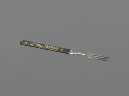 Fork with knife handle kozuka, Japanese; Edo period 1603–1868, 18th century; materials/objects: