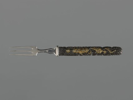 Fork with knife handle kozuka, Japanese, Edo period 18th century, 1603–1868, kozuka for sword,