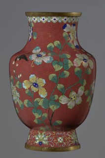 Vase, Chinese, Qing dynasty, Xianfeng period 1851–1861, 1st half of the 19th century. Cloisonné