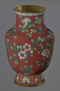 Vase, gift; Chinese art; Chinese; Qing dynasty 1644–1911, Xianfeng period 1851–1861; cloisonné