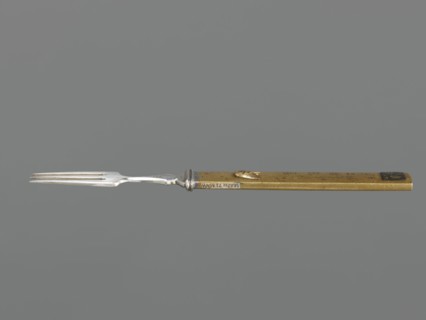 Fork with knife handle kozuka, Krüger, HB dr — Japanese art, Edo period 1603–1868, 18th century;