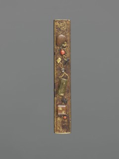 Knife handle kozuka, Japanese, Edo–Meiji period 19th century, Edo/Meiji, 1603–1912, weapons/edged