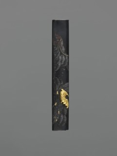 Knife handle kozuka, Japanese, Edo period 1603–1868, 19th century. Materials/weapon; kozuka for a