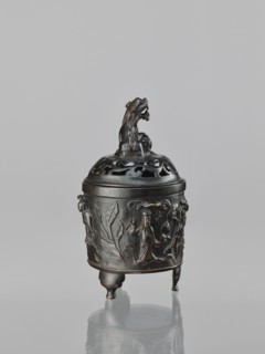 Censer with cover, Qing dynasty 1644–1911, 18th century, China; ritual/ceremonial vessel; materials