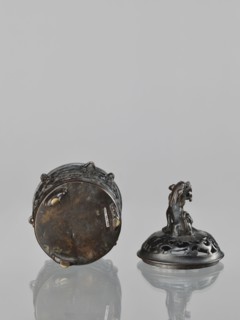 Censer with cover, Chinese, Qing dynasty 1644–1911, 18th century. Ceramic or metal vessel used as a