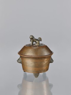 Censer with cover, Qing dynasty 1644–1911, 19th century, China. Censer with two handles in the