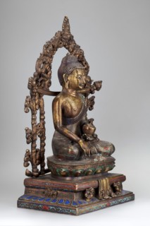 Shakyamuni Buddha, gift; Chinese, Tibetan/Sino-Tibetan style; Tibetan Buddhist art, Himalayan art;
