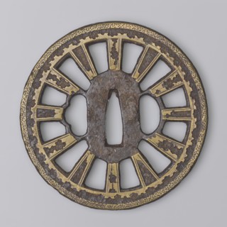 Crossguard tsuba, Shôami, / school and Migaki, attribution uncertain; unsigned. Katana crossguard