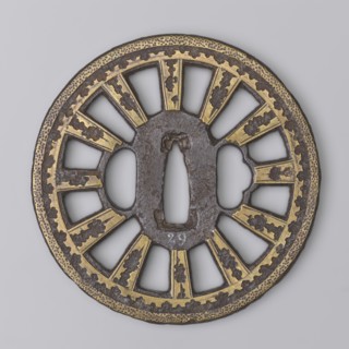 Crossguard tsuba, Shôami, and Migaki ; tsuba of the kuruma tsuba type, of the Buddhist Law Circle;