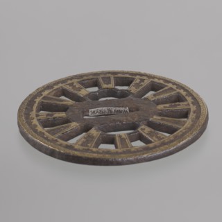Crossguard tsuba, Shôami attributed and Migaki attributed; unsigned. 18th century Edo period,