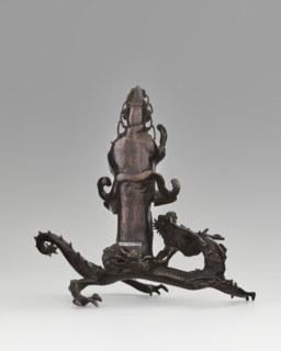Guanyin on a dragon;, gift; Chinese art; Chinese; Qing 1644–1911; dragons iconography; Buddhism;