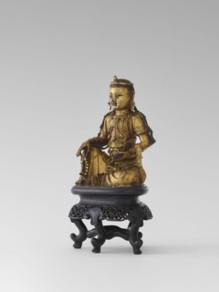 Bodhisattva Manjushri, on a base. Chinese art; Chinese/Southeast Asian, Qing dynasty 1644–1911.