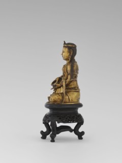 Bodhisattva Manjushri, on a base. Chinese art; Chinese/Southeast Asian, Qing 1644–1911. Figurine of