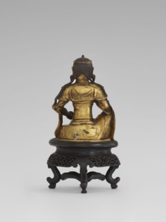 Bodhisattva Manjushri, on a base. Chinese art; Chinese/Southeast Asian culture. Qing dynasty