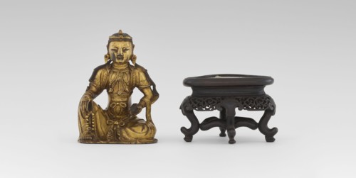 Bodhisattva Manjushri, on a base. Chinese art; Chinese, Southeast Asian; Qing dynasty 1644–1911.