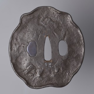 Crossguard tsuba, Kaneie role classification of creator, school craftsman author; Japanese; Edo