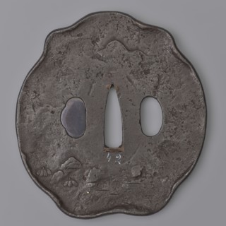 Crossguard tsuba, Kaneie role classification of creator, school craftsman author; Japanese; Edo