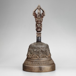 Bell, 19th century, Tibet, ritual object vajra-related percussion idiophone, used in religious
