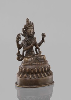 Bodhisattva Avalokiteshvara Sadaskari, 18th–19th century, Nepal. Sculpture/figurine cult object,