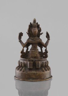 Bodhisattva Avalokiteshvara Sadaskari, Bodhisattva Sadaksari sPyan-sras-gzigs in dhanasana on a