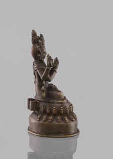 Bodhisattva Avalokiteshvara Sadaskari, Nepalese Buddhist sculpture, 18th–19th century. Statuette