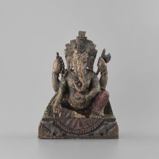 Ganesha, unknown artist, late 18th century, Nepal; sculpture height 26.0 cm, width 19.5 cm, depth 8