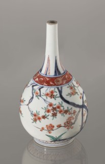 Bottle, Japanese, Edo 1603–1868, early 18th century. Porcelain sake bottle decorated in the
