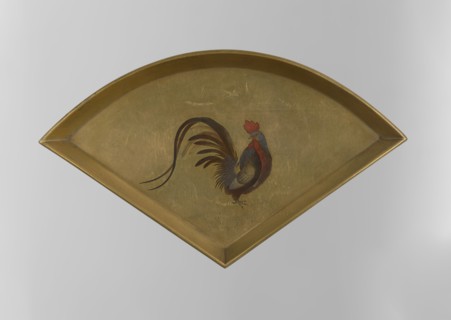 Tray, Japanese, Edo period 1603–1868, 1st half of the 19th century. Lacquer vessel tray, height 9.3
