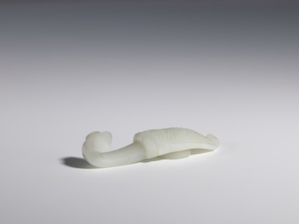Belt clasp, Chinese, Chinese art, cicadas, lizards zool., Qing 1644–1911. Stem: stylized cicada