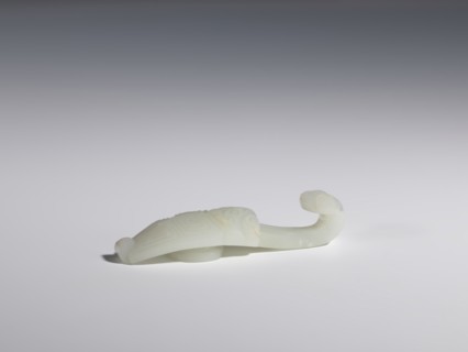 Belt clasp, Chinese, Chinese art, cicadas, lizards, Qing 1644–1911. Stem: stylized cicada with a
