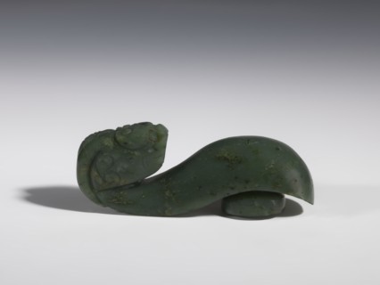 Belt clasp, purchased provenance, Chinese, dragons iconography, Qing 1644–1911, clothing, belts,
