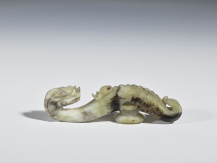 Belt clasp, Chinese, dragons iconography, Qing 1644–1911, clothing, belts, men's clothing,