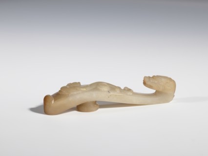 Belt clasp., Chinese; Qing dynasty 1644–1911. Bas-relief handle with a projection at the bottom —