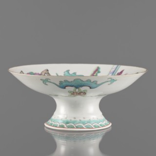 Platter, Paderewski, Ignacy Jan 1860–1941. Chinese art; Qing dynasty Tongzhi, 1862–1874. Porcelain