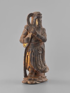 Guardian of Heaven and Defender of the Faith, unknown sculptor, figurine, Southeast Asian art; full