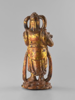 Guardian of Heaven and Defender of the Faith, unknown sculptor; full wood carving figurine;