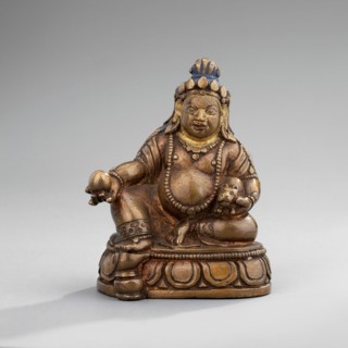 Jambhala, Himalayan culture, Tibetan Buddhist/Himalayan art, dharmapala iconography, lotus throne