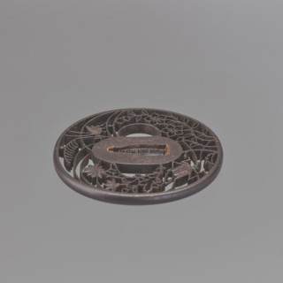Crossguard tsuba, Akasaka role classification of creator, school author. Japanese, Edo period