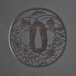 Crossguard tsuba, Akasaka role classification of creator, school author. Japanese, Edo period