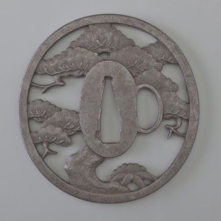 Crossguard tsuba, Sunagawa, Masayoshi, / personal slogans / artist, Sunagawa,  school author;