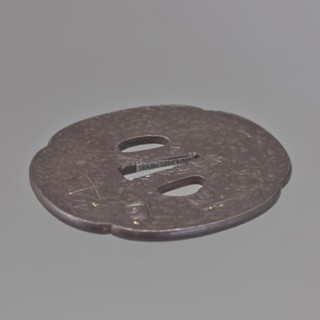 Crossguard tsuba, Kaneie craftsman, Japanese, Edo period 1603–1868, 18th century. Tsuba in the