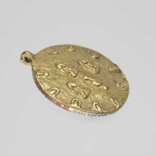 Amulet, Buddhist Tibetan art, figural decorations, 19th/20th century, Tibet; amulet, height 5.9 cm,