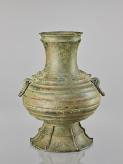 Hu-type vessel hu, Japanese, Bronze wine vessel. 1st half of the 20th century Meiji/Taisho periods,